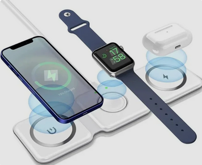 Wireless Charger Three-in-One Wireless Charger for Phones and Watches